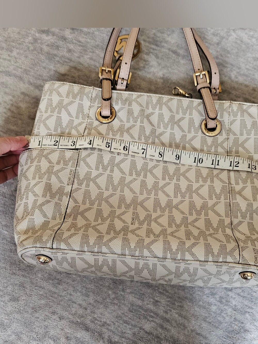 MICHAEL Michael Kors Jet Set Travel Tote Bag Vanilla - Picture 11 of 12